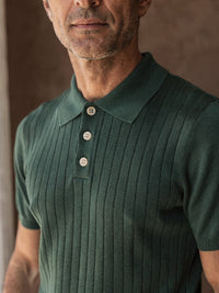 Polo en maille fine Tristan – Vert