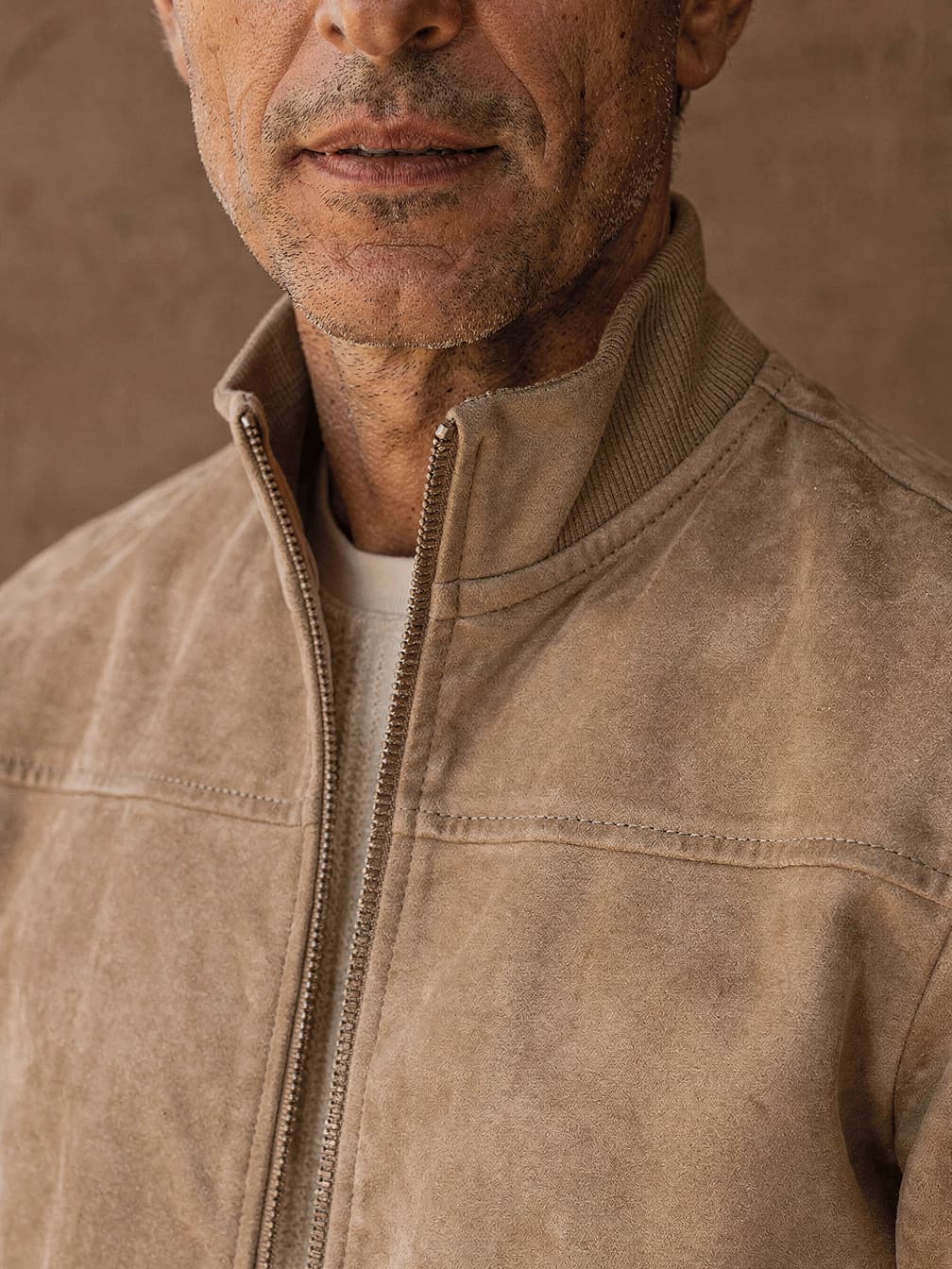 Veste zippée Valentin – Beige