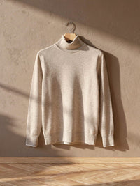 Pull col cheminée Victor – Beige