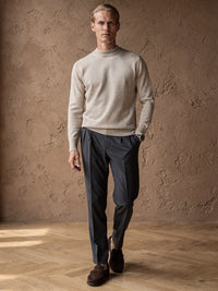 Pull col cheminée Victor – Beige