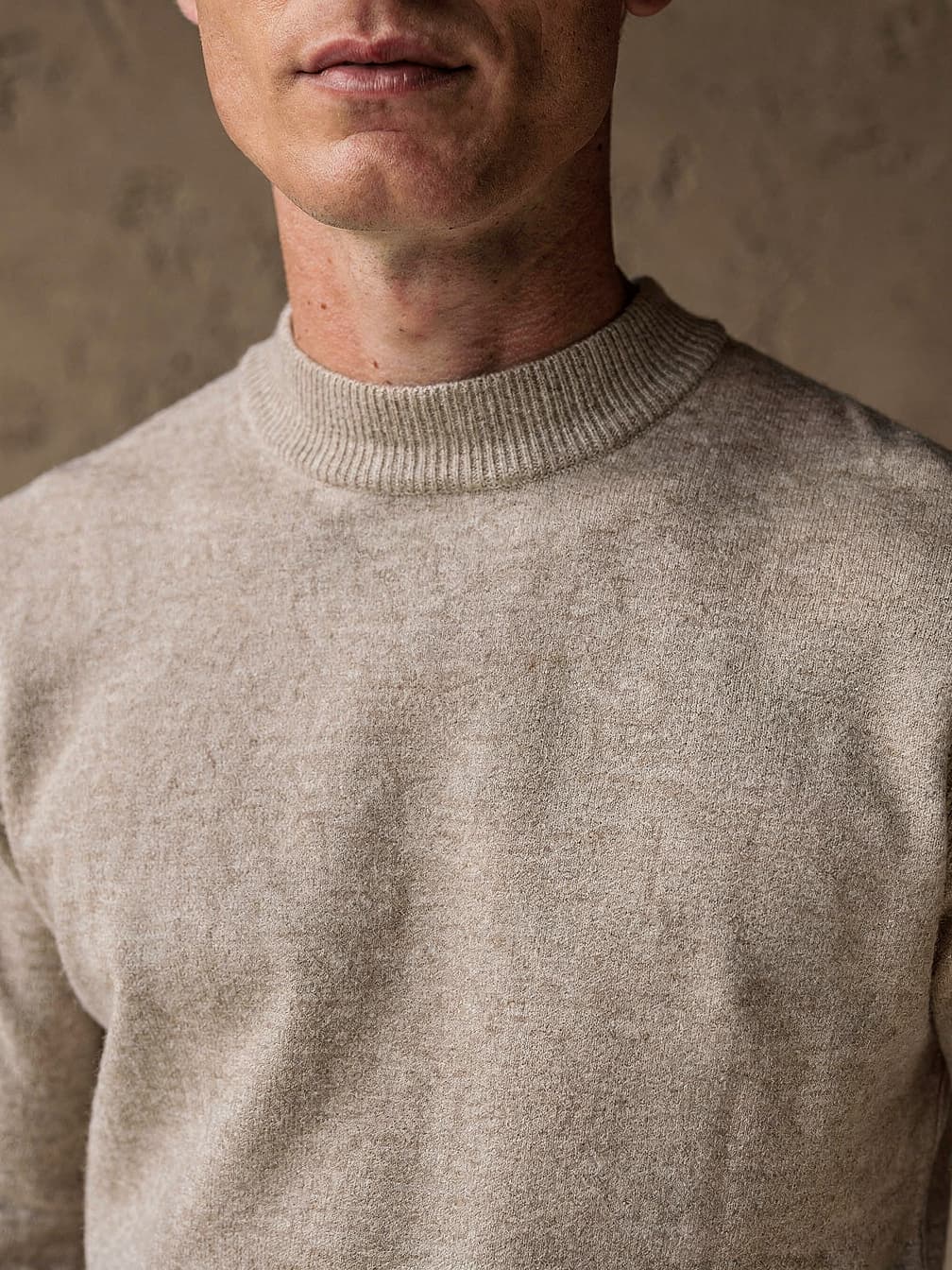 Pull col cheminée Victor – Beige