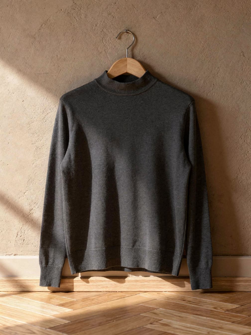 Pull col cheminée Victor – Gris foncé