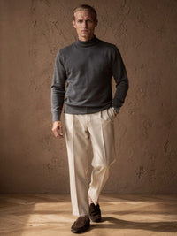 Pull col cheminée Victor – Gris foncé