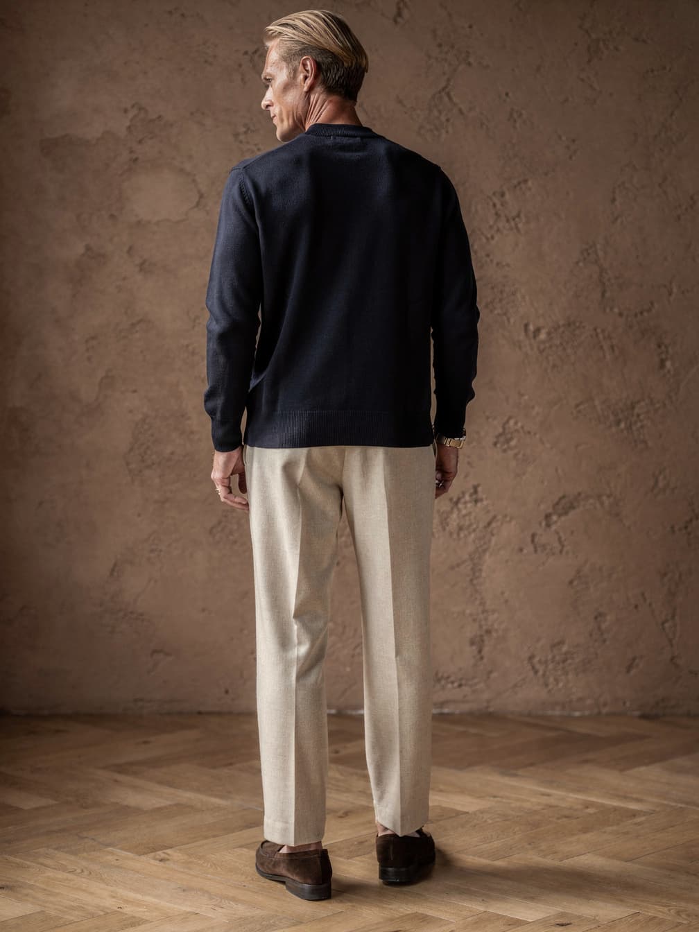 Pull col cheminée Victor – Marine
