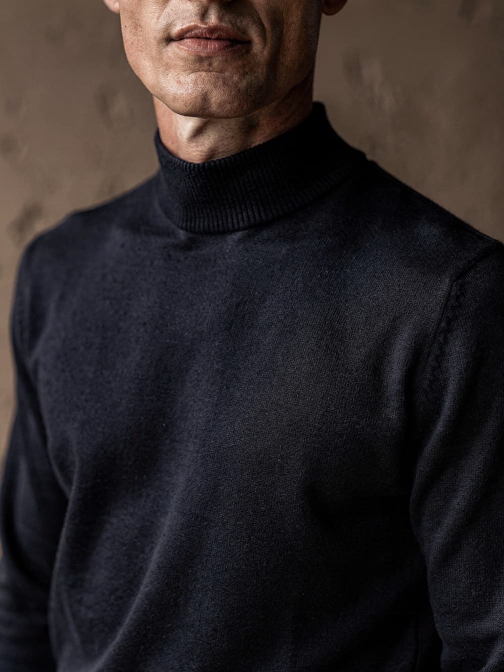 Pull col cheminée Victor – Marine