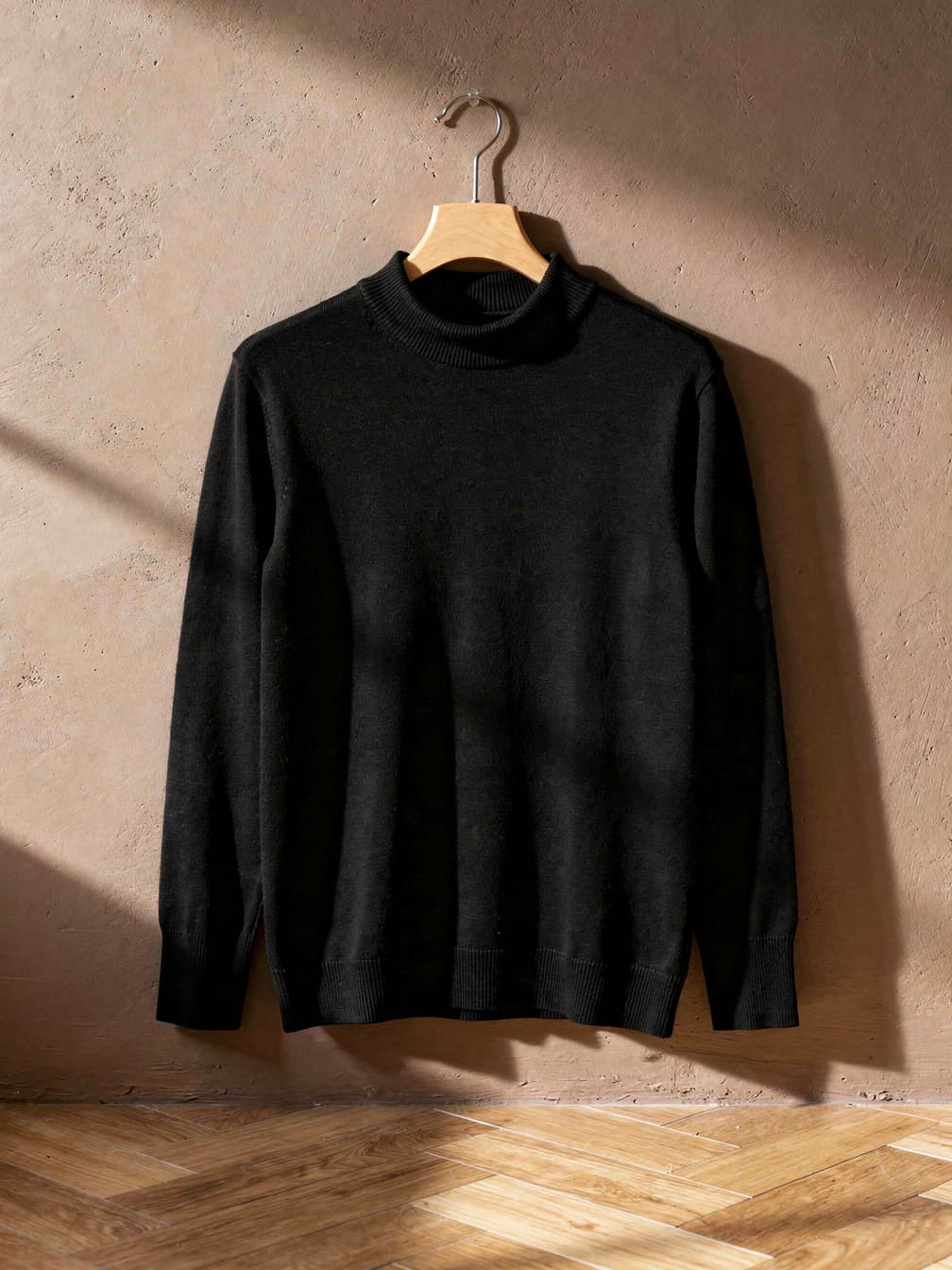 Pull col cheminée Victor – Noir