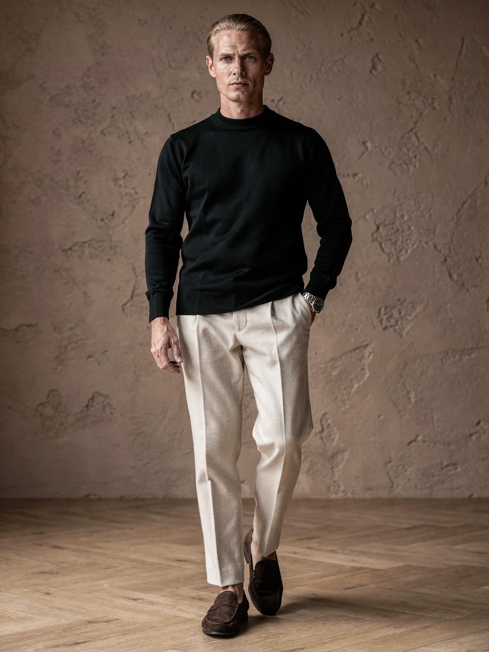 Pull col cheminée Victor – Noir