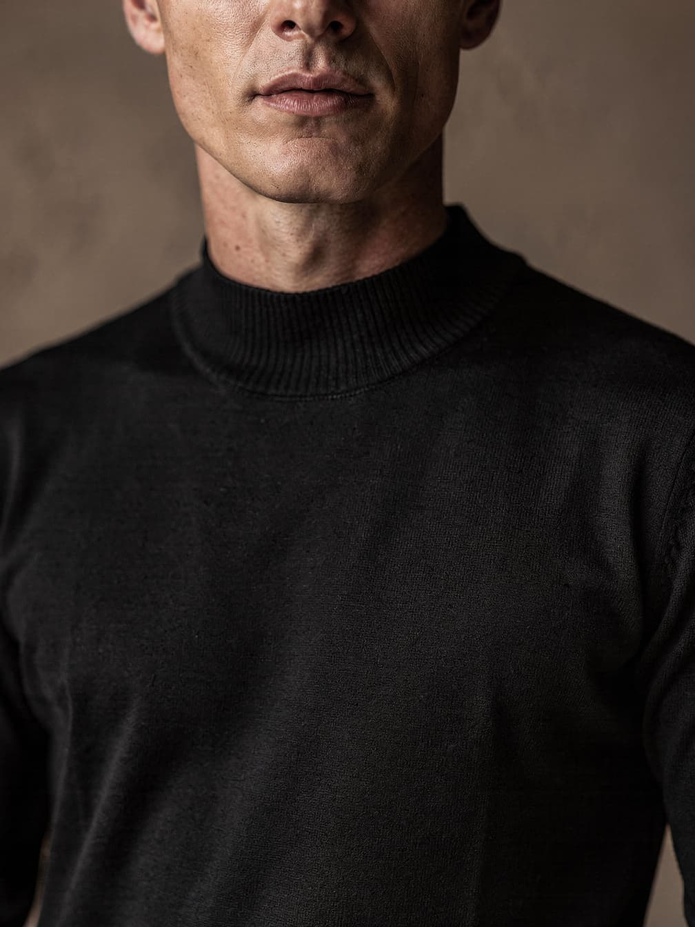 Pull col cheminée Victor – Noir