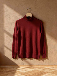 Pull col cheminée Victor – Rouge
