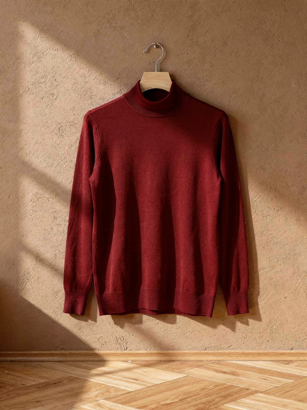 Pull col cheminée Victor – Rouge