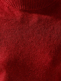 Pull col cheminée Victor – Rouge