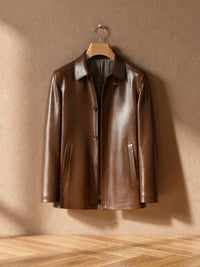 Veste zippée Yves – Marron