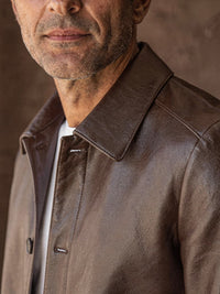 Veste zippée Yves – Marron